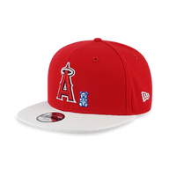 LOS ANGELES ANGELS BEAR WHITE VISOR SCARLET KIDS 9FIFTY CAP