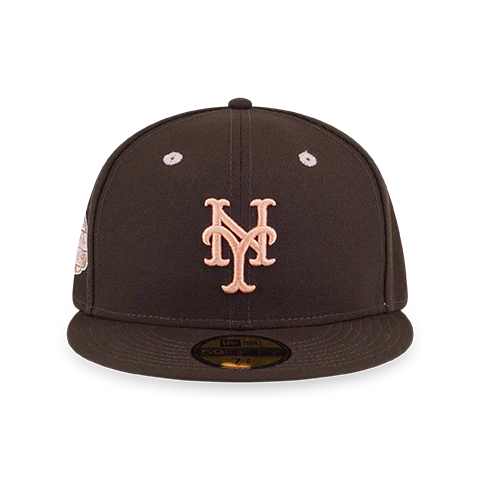 59FIFTY PACK - EASTER NEW YORK METS COOPERSTOWN BLUSH SKY UNDERVISOR WALNUT 59FIFTY CAP