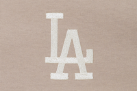 LOS ANGELES DODGERS COLOR ERA ASH BROWN WOMEN CROP TEE