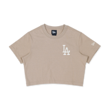 LOS ANGELES DODGERS COLOR ERA ASH BROWN WOMEN CROP TEE