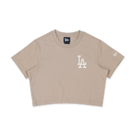 LOS ANGELES DODGERS COLOR ERA ASH BROWN WOMEN CROP TEE