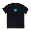 NEW YORK YANKEES PARTY VIBE - SUMMER NEON BLACK REGULAR SHORT SLEEVE T-SHIRT