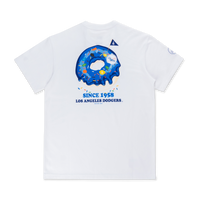 LOS ANGELES DODGERS PARTY VIBE - MLB DONUT WHITE REGULAR SHORT SLEEVE T-SHIRT