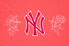 NEW YORK YANKEES MY VALENTINES - ANGELS LAVA RED REGULAR SHORT SLEEVE T-SHIRT
