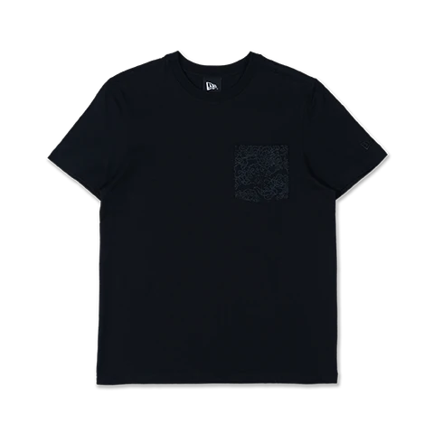 NEW YORK YANKEES YEAR OF THE DRAGON BLACK POCKET REGULAR SHORT SLEEVE T-SHIRT
