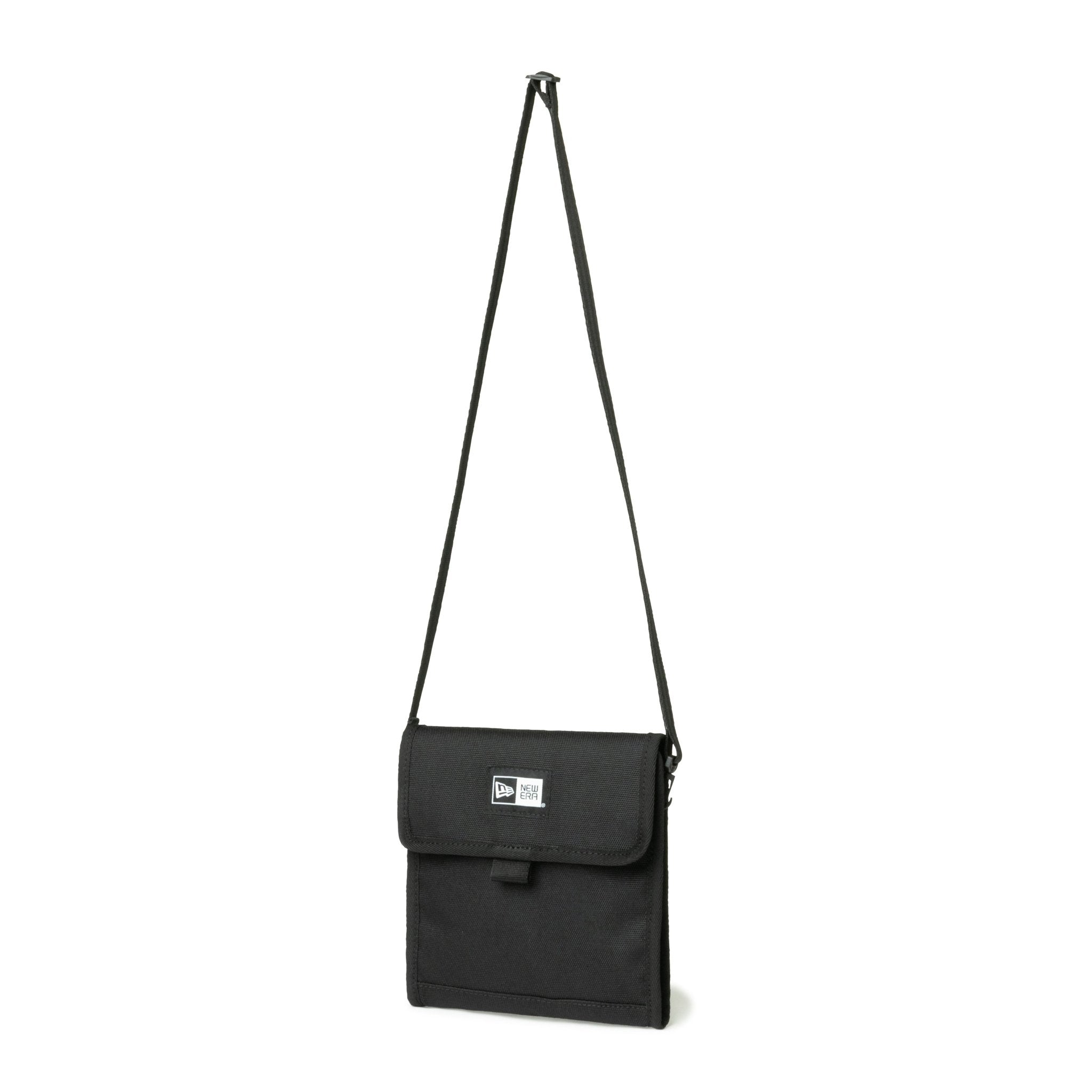NEW ERA BLACK 0.5L BOX LOGO SQUARE NECK POUCH BAG