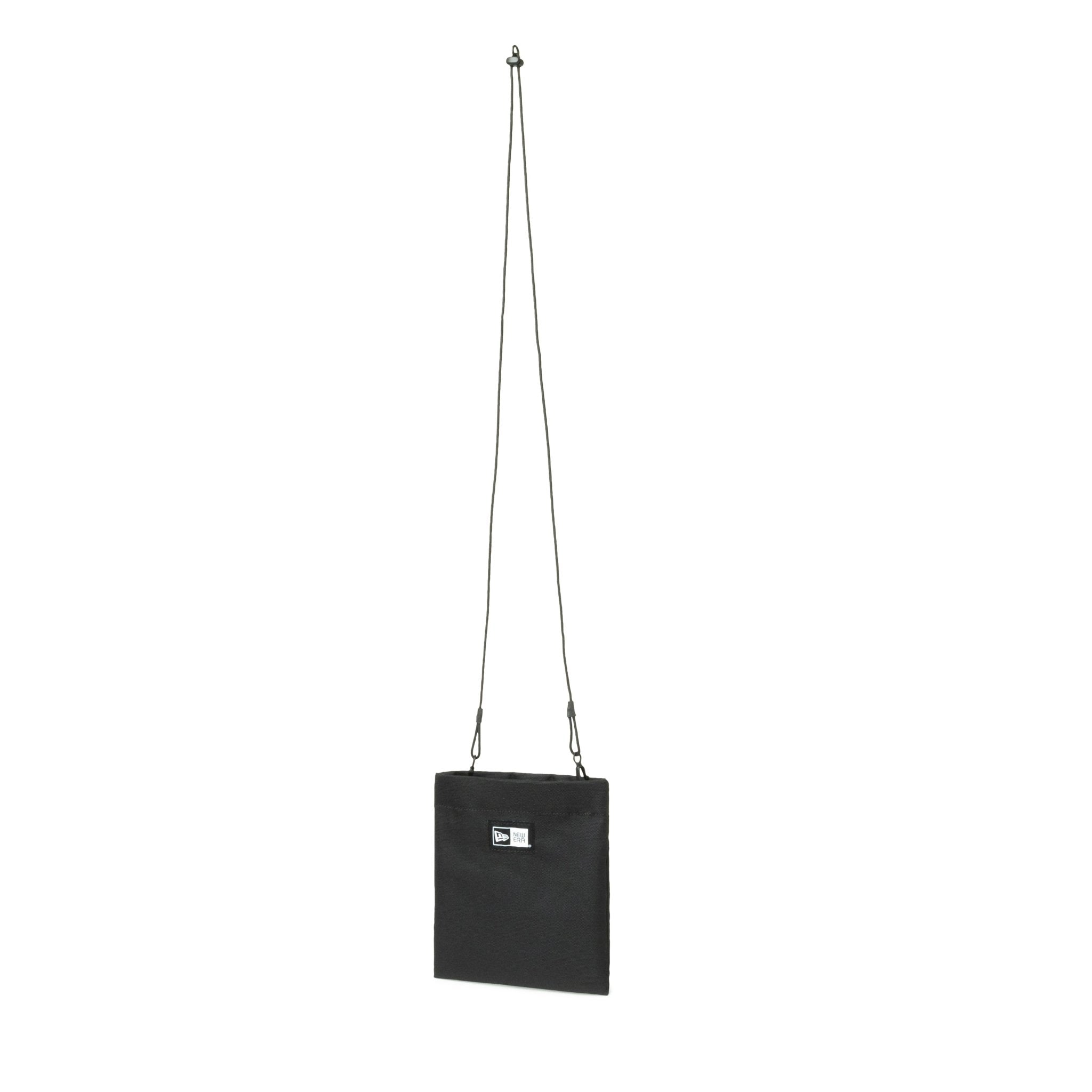 NEW ERA BLACK 0.6L BOX LOGO FLAT NECK POUCH BAG