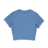 NEW ERA BASIC FADED BLUE WOMEN CROP RIB TEE