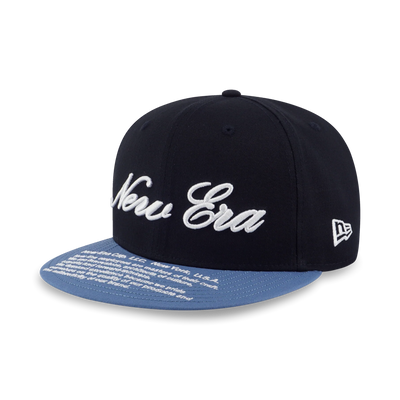 NEW ERA BASIC FADED BLUE VISOR BLACK 9FIFTY CAP