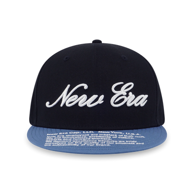 NEW ERA BASIC FADED BLUE VISOR BLACK 9FIFTY CAP