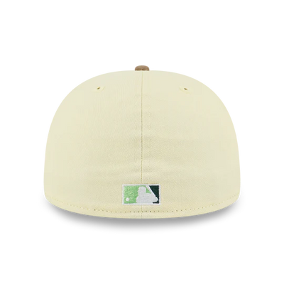 59FIFTY PACK - LEMON TEA TEXAS RANGERS COOPERSTOWN KHAKI VISOR BABY YELLOW 59FIFTY CAP