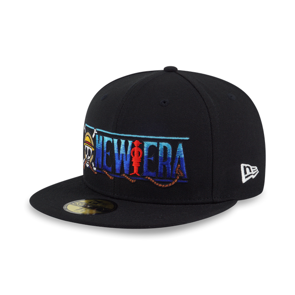 NEW ERA 59FIFTY ONE PIECE X WITH MAP 59FIFTY FITTED CAP black