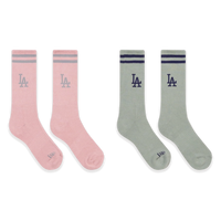 LOS ANGELES DODGERS COLOR ERA 2 PACK DIRTY ROSE AND EVEREST GREEN SOCKS