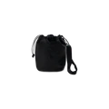 NEW ERA DARK 90S BLACK PU LEATHER BENTO DRAWSTRING BAG