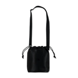 NEW ERA DARK 90S BLACK PU LEATHER BENTO DRAWSTRING BAG