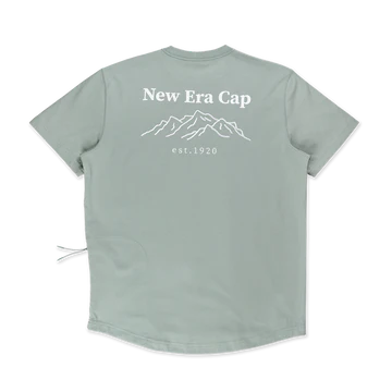 NEW ERA MOUNTAIN EDGE EVEREST GREEN PERFORMANCE SHORT SLEEVE T-SHIRT