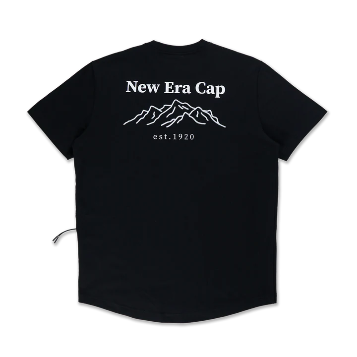 NEW ERA MOUNTAIN EDGE BLACK PERFORMANCE SHORT SLEEVE T-SHIRT