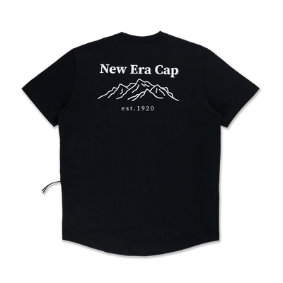 NEW ERA MOUNTAIN EDGE BLACK PERFORMANCE SHORT SLEEVE T-SHIRT