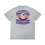 MLB PHILADELPHIA PHILLIES COOPERSTOWN LIGHT HEATHER GRAY SHORT SLEEVE T-SHIRT
