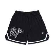 NEW ERA BASKETBALL CLUB BLACK BASKETBALL SHORTS
