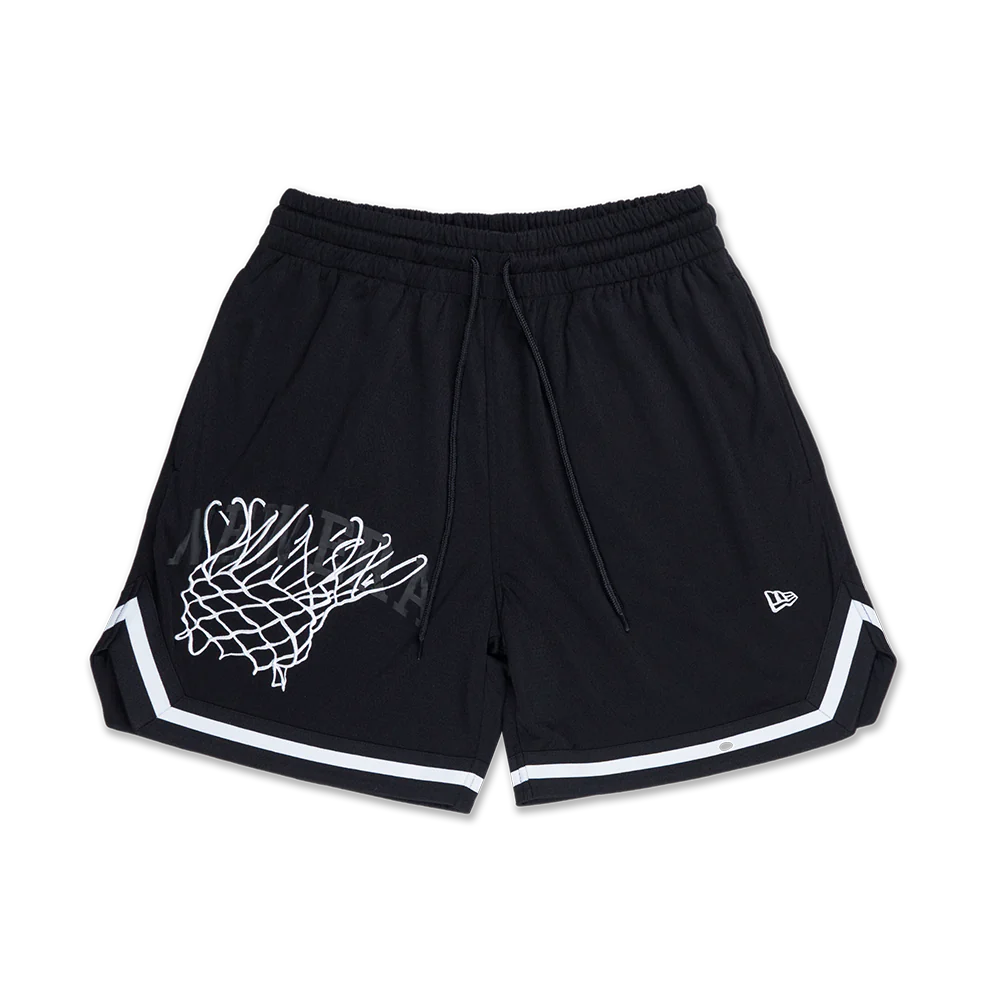 NEW ERA BASKETBALL CLUB BLACK BASKETBALL SHORTS