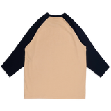 NEW ERA BASIC SCRIPT OAT MILK RAGLAN SLEEVE T-SHIRT
