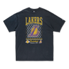 LOS ANGELES LAKERS OLD SCHOOL SPORT AP BLACK OVERSIZED SHORT SLEEVE T-SHIRT