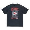 KANSAS CITY CHIEFS OLD SCHOOL SPORT AP BLACK OVERSIZED SHORT SLEEVE T-SHIRT