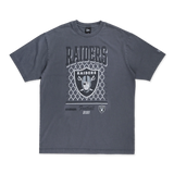 LAS VEGAS RAIDERS OLD SCHOOL SPORT AP GRAPHITE OVERSIZED SHORT SLEEVE T-SHIRT