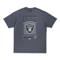 LAS VEGAS RAIDERS OLD SCHOOL SPORT AP GRAPHITE OVERSIZED SHORT SLEEVE T-SHIRT