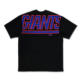 NEW YORK GIANTS NFL BLACK OVERSIZED SHORT SLEEVE T-SHIRT