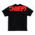 KANSAS CITY CHIEFS NFL BLACK OVERSIZED SHORT SLEEVE T-SHIRT