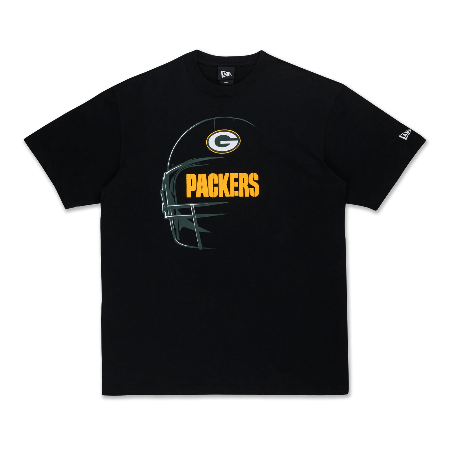 GREEN BAY PACKERS NFL BLACK OVERSIZED SHORT SLEEVE T-SHIRT