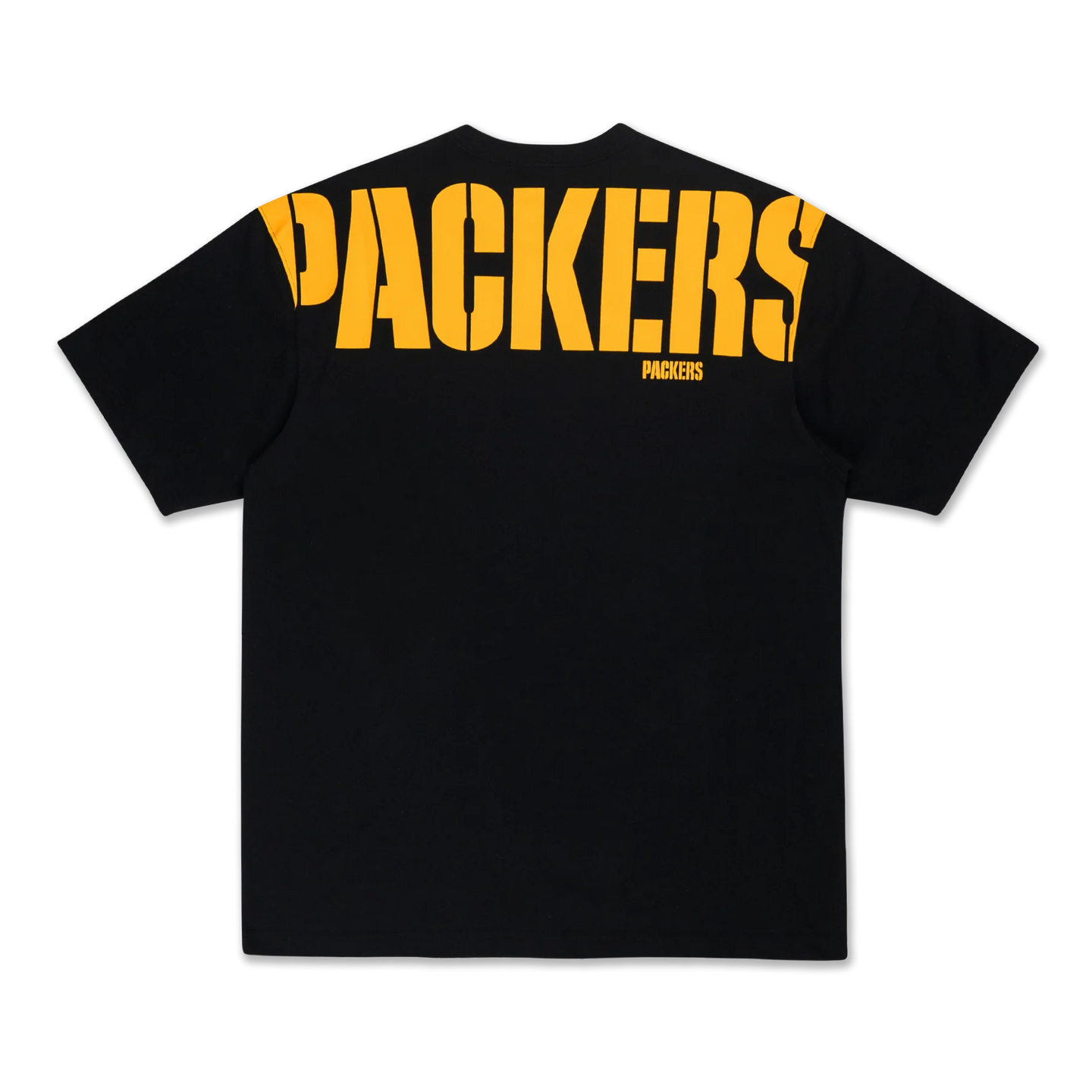 GREEN BAY PACKERS NFL BLACK OVERSIZED SHORT SLEEVE T-SHIRT