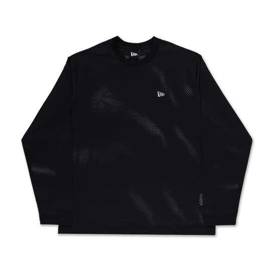 NEW ERA DARK 90S BLACK MESH LONG SLEEVE T-SHIRT