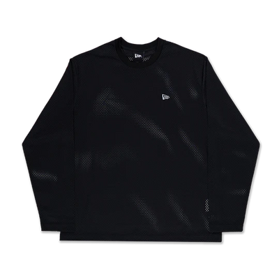 NEW ERA DARK 90S BLACK MESH LONG SLEEVE T-SHIRT