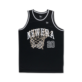NEW ERA BASKETBALL CLUB BLACK BASKETBALL JERSEY