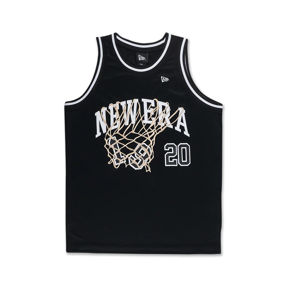 NEW ERA BASKETBALL CLUB BLACK BASKETBALL JERSEY