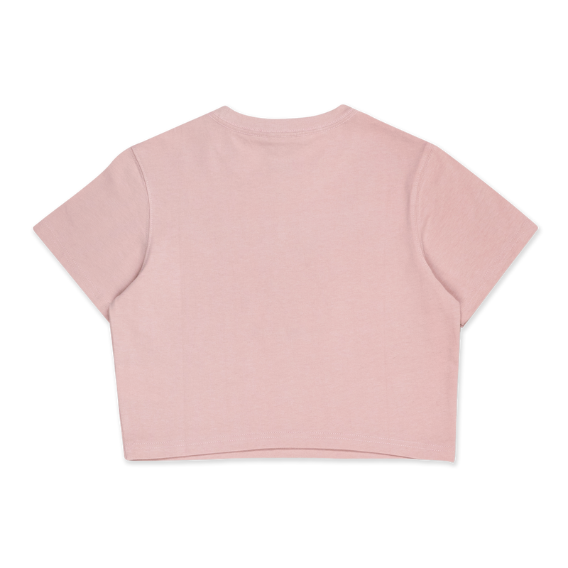 W CROP TEE PREPPY NEYYAN DIRTY ROSE