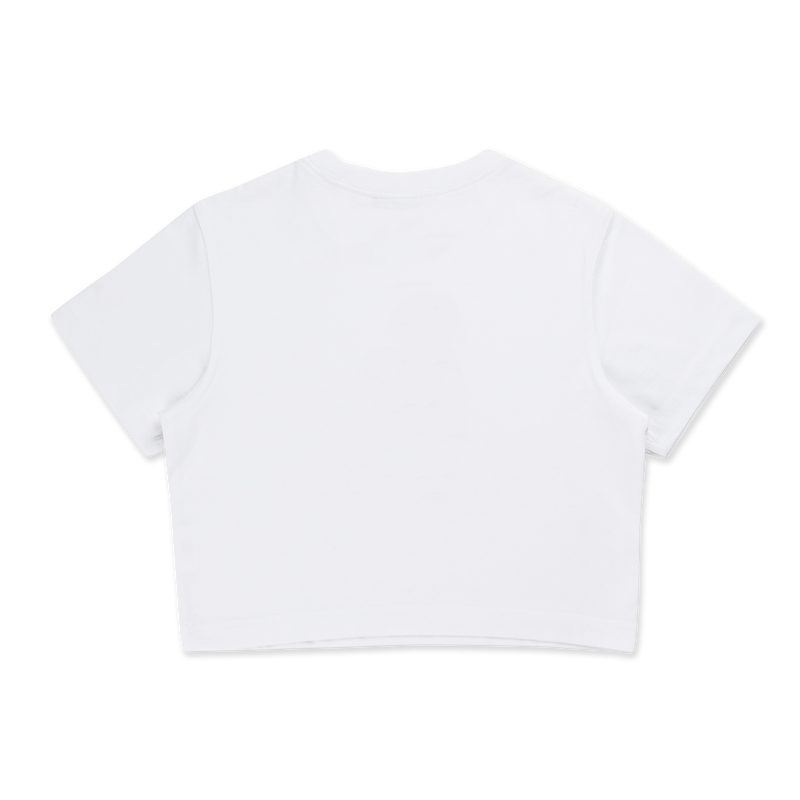 W CROP TEE PREPPY LOSDOD WHITE