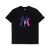 NEW YORK YANKEES COMIC SPACE BLACK SHORT SLEEVE T-SHIRT