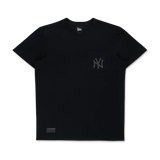 NEW YORK YANKEES NEW ERA DARK 90S BLACK SHORT SLEEVE POCKET T-SHIRT