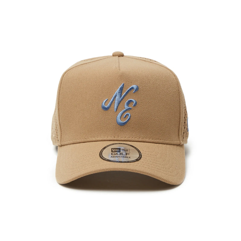 NEW ERA LOGO LASER PERFORATED KHAKI 9FORTY AF TRUCKER CAP