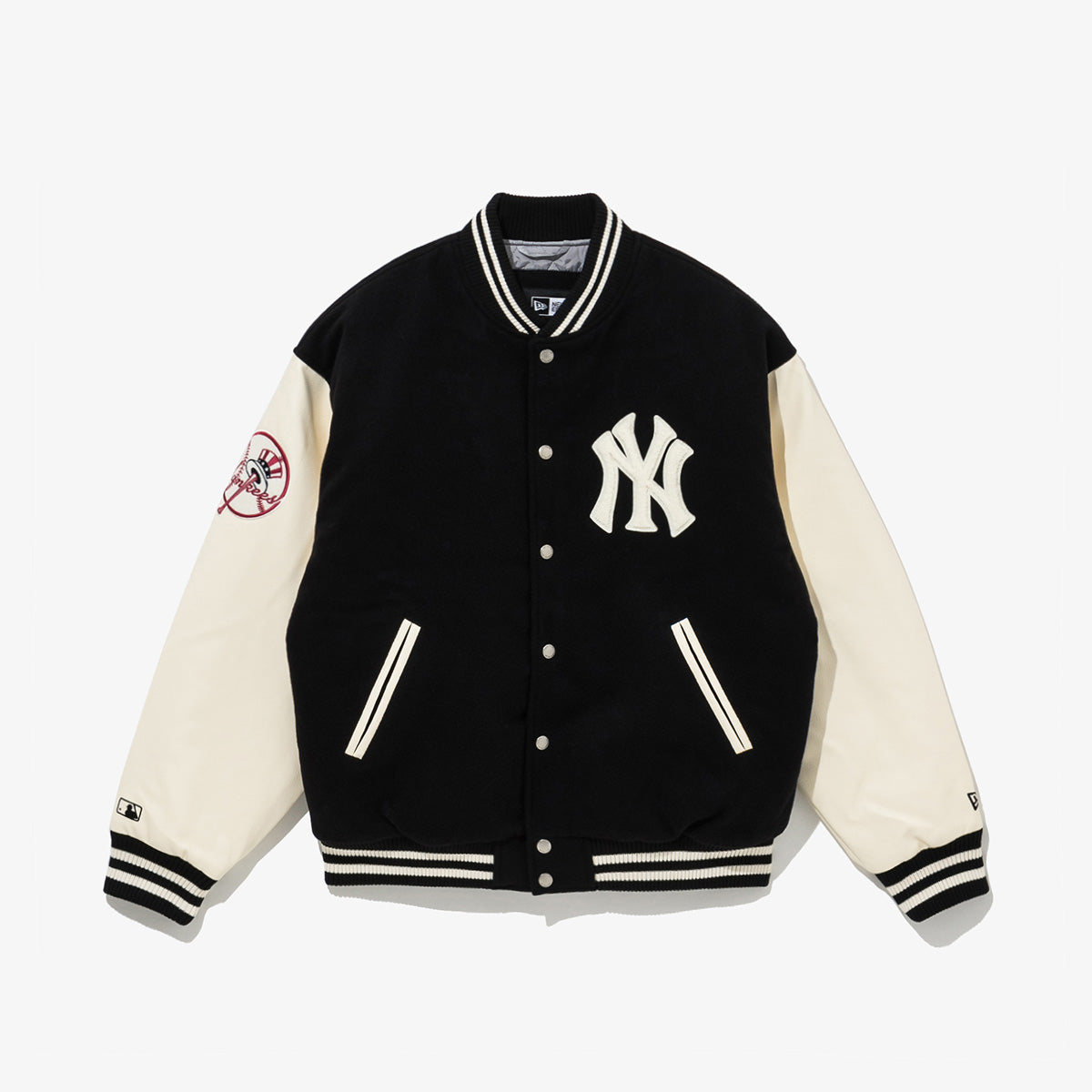 MLB New York Yankees Black/Ivory Varsity Jacket