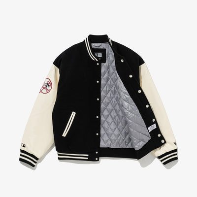 MLB New York Yankees Black/Ivory Varsity Jacket