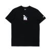 LOS ANGELES DODGERS TINT BRUSH BLACK SHORT SLEEVE T-SHIRT