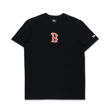 BOSTON RED SOX TINT BRUSH BLACK SHORT SLEEVE T-SHIRT