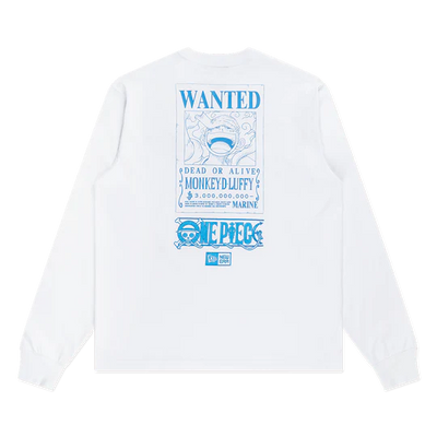 NEW ERA X ONE PIECE GEAR 5 LUFFY WHITE LONG SLEEVE T-SHIRT