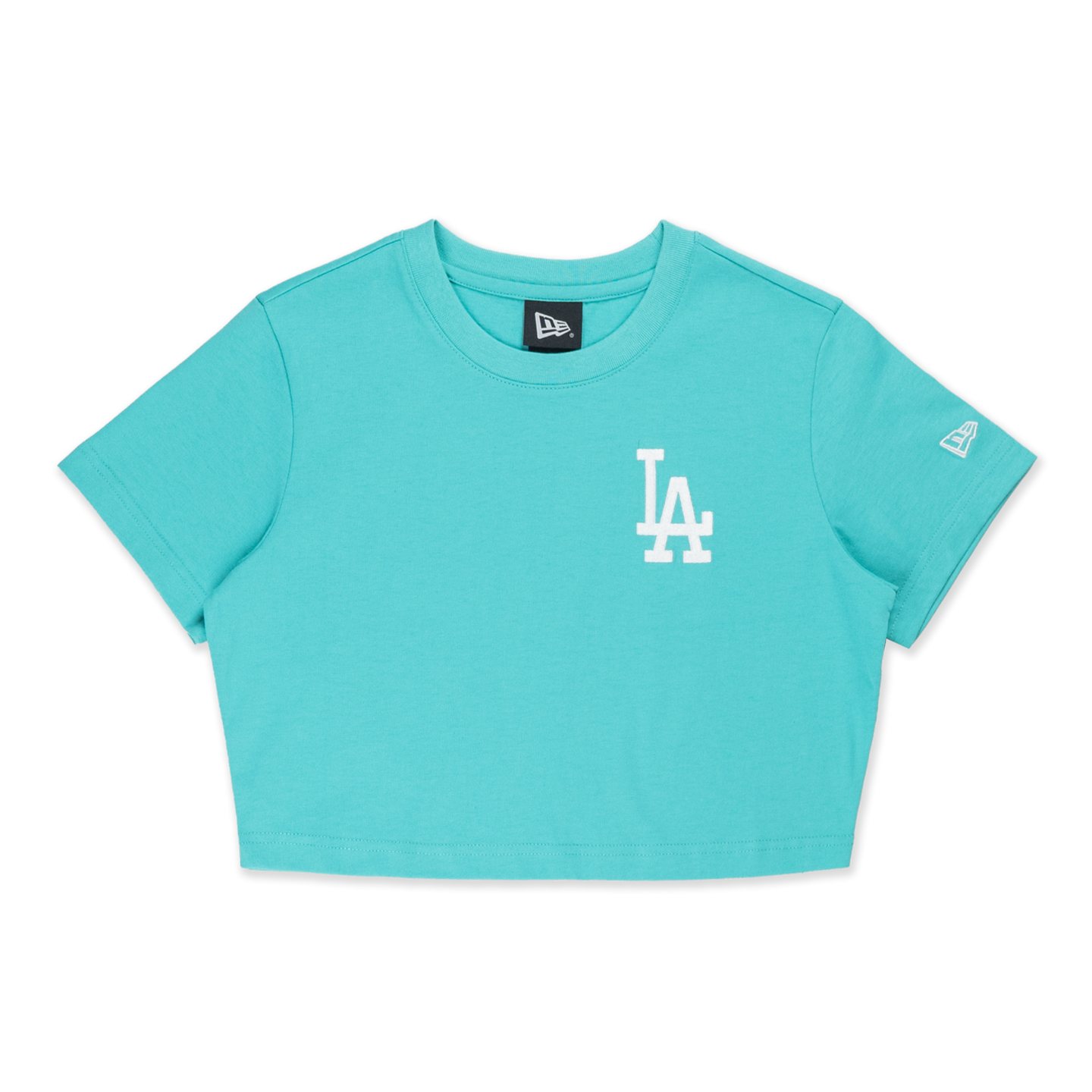 Los Angeles Dodgers Color Era Arctic Teal Women Crop Tee