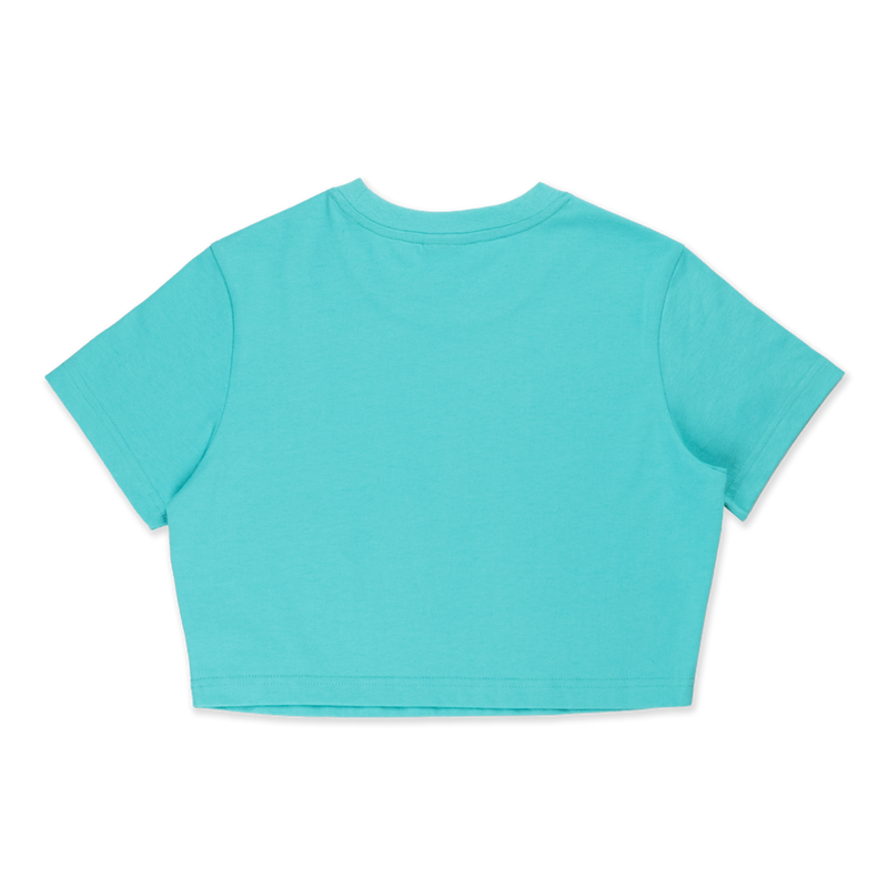 Los Angeles Dodgers Color Era Arctic Teal Women Crop Tee